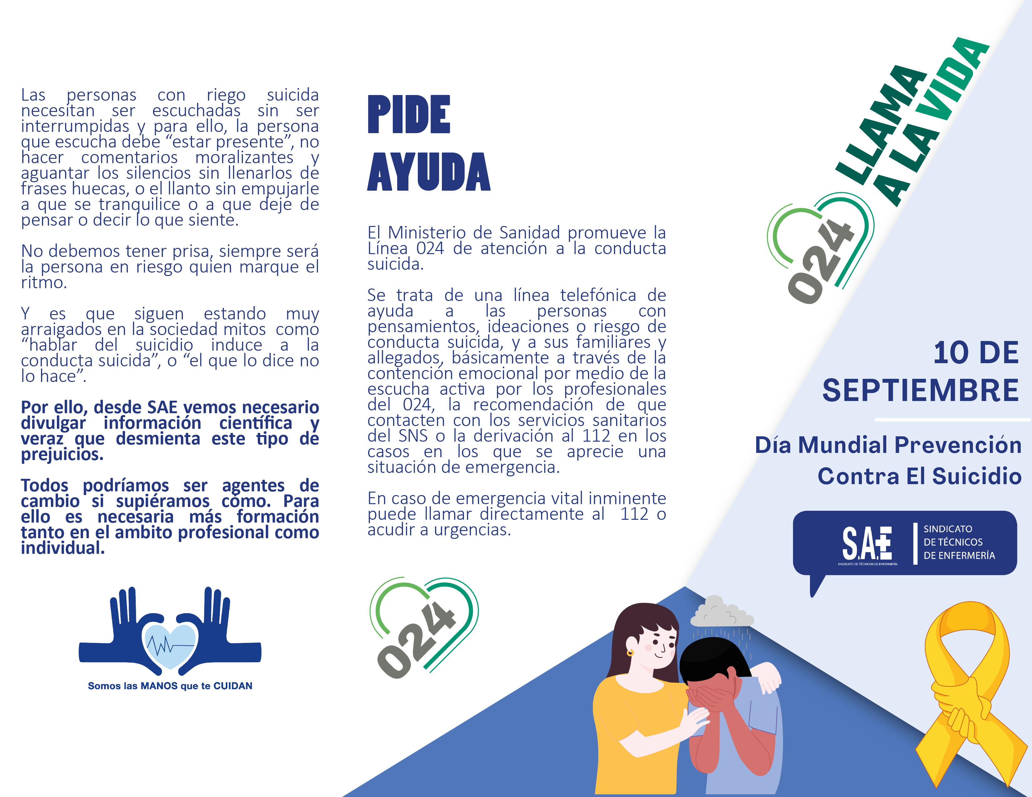 10 de septiembre, Día Mundial de la Prevención del Suicidio